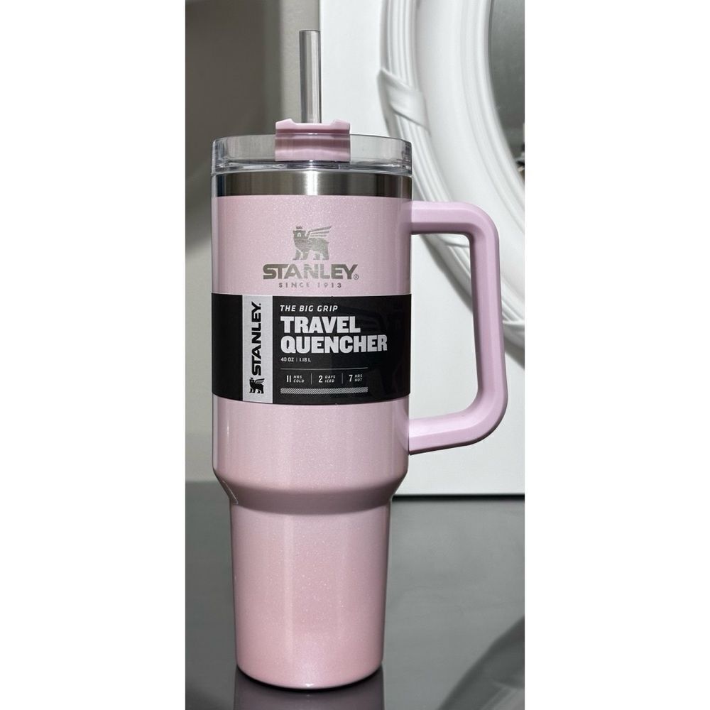 Stanley “OG” Adventure Quencher 40oz Tumbler, PARFAIT PEARLESCENT PINK